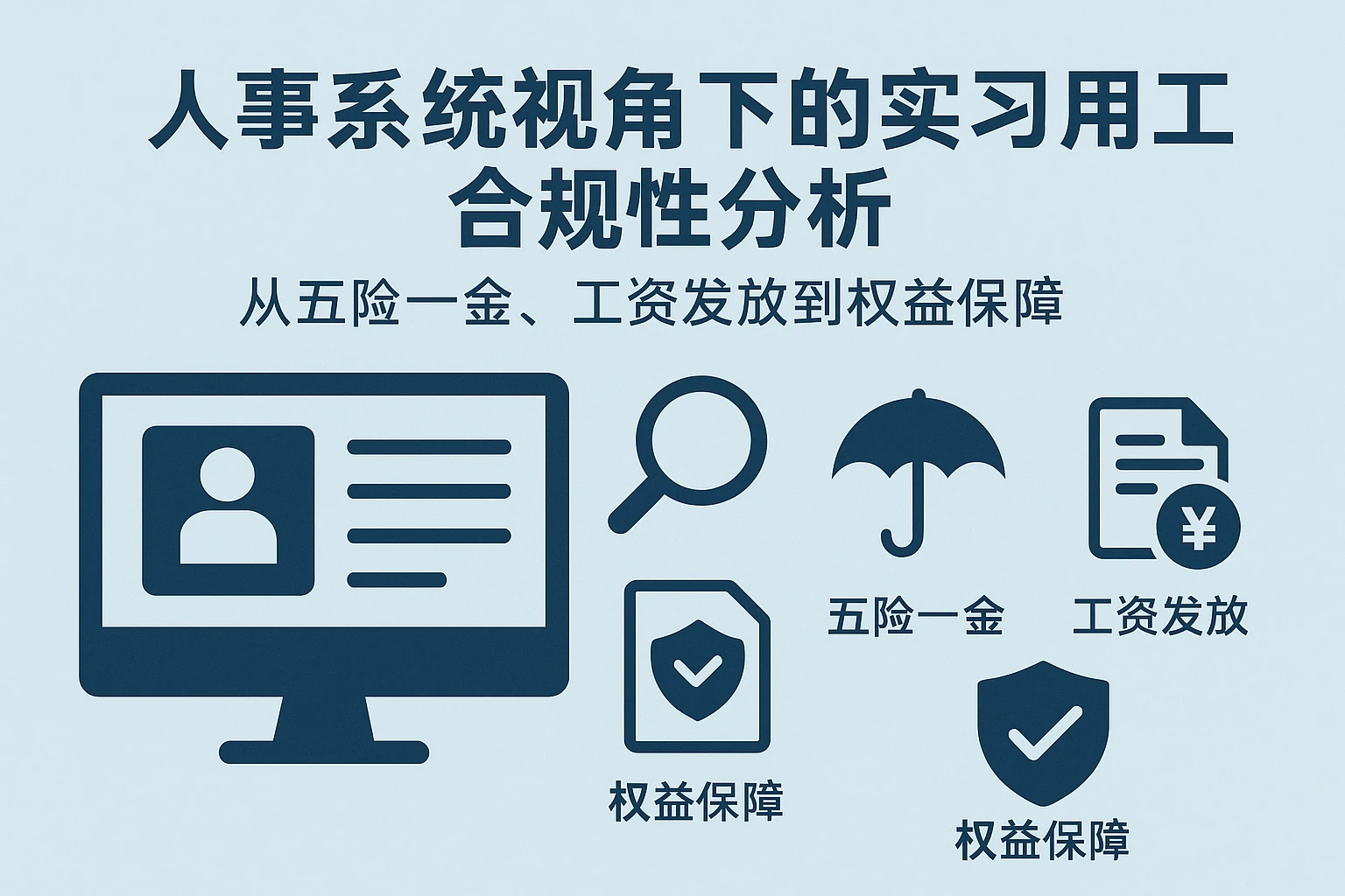 人事系统视角下的实习用工合规性分析——从五险一金、工资发放到权益保障