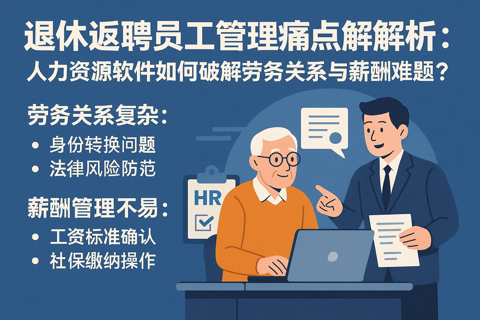 退休返聘员工管理痛点解析：人力资源软件如何破解劳务关系与薪酬难题？