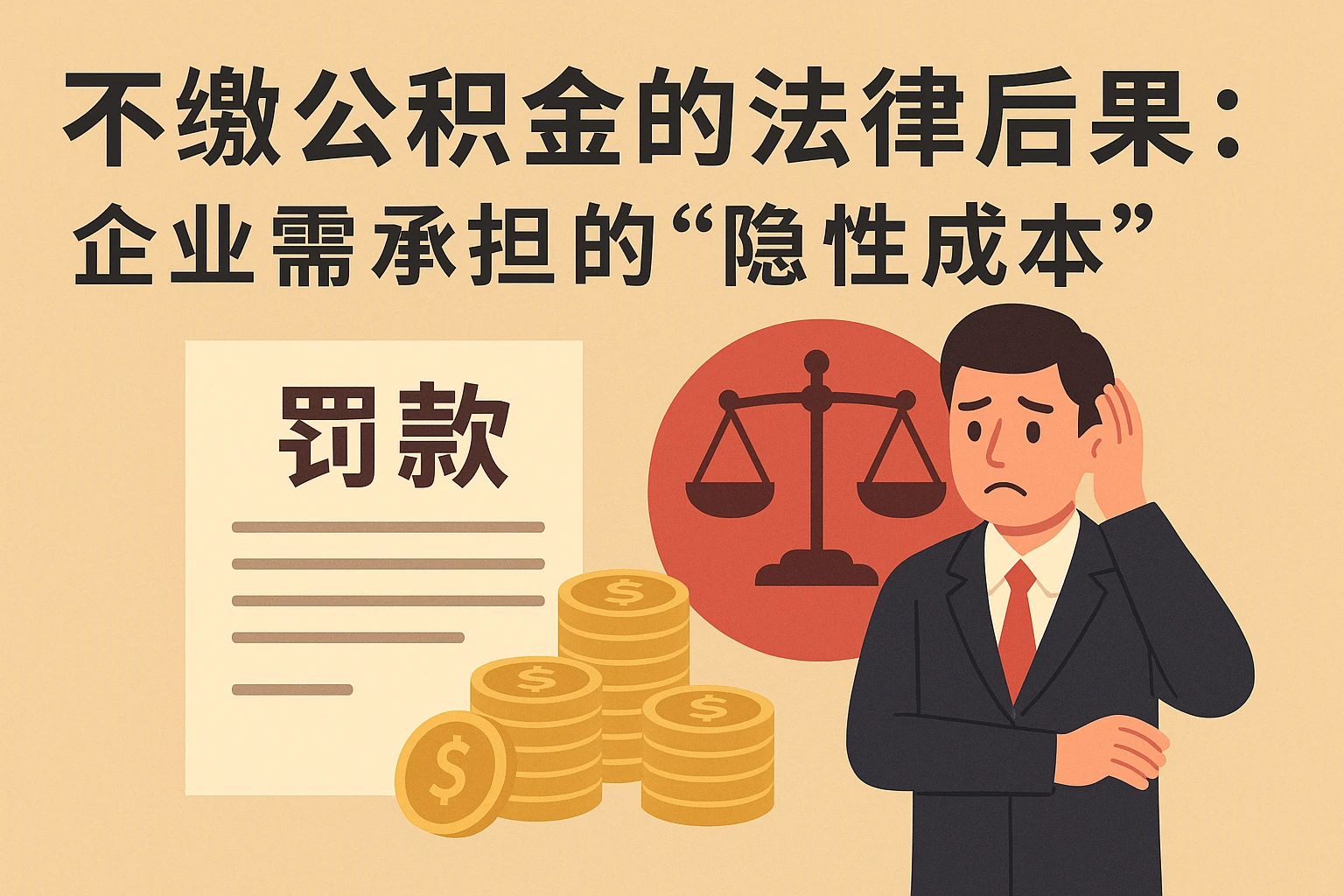 2. 不缴公积金的法律后果：企业需承担的“隐性成本”