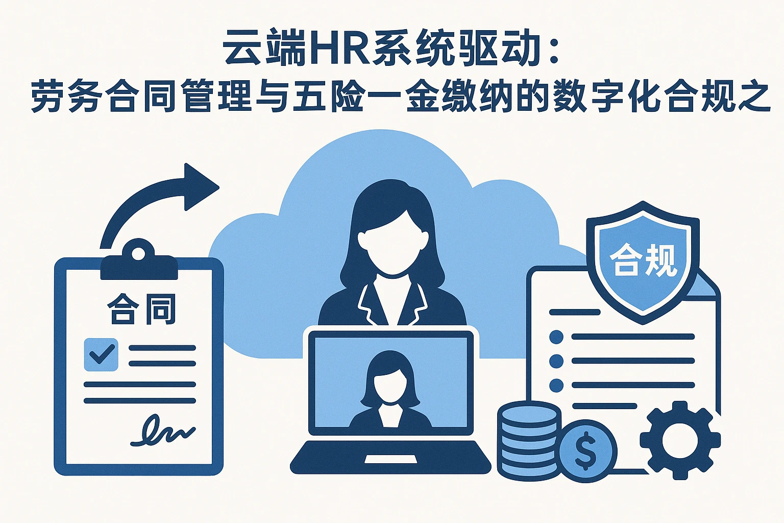 云端HR系统驱动：劳务合同管理与五险一金缴纳的数字化合规之路