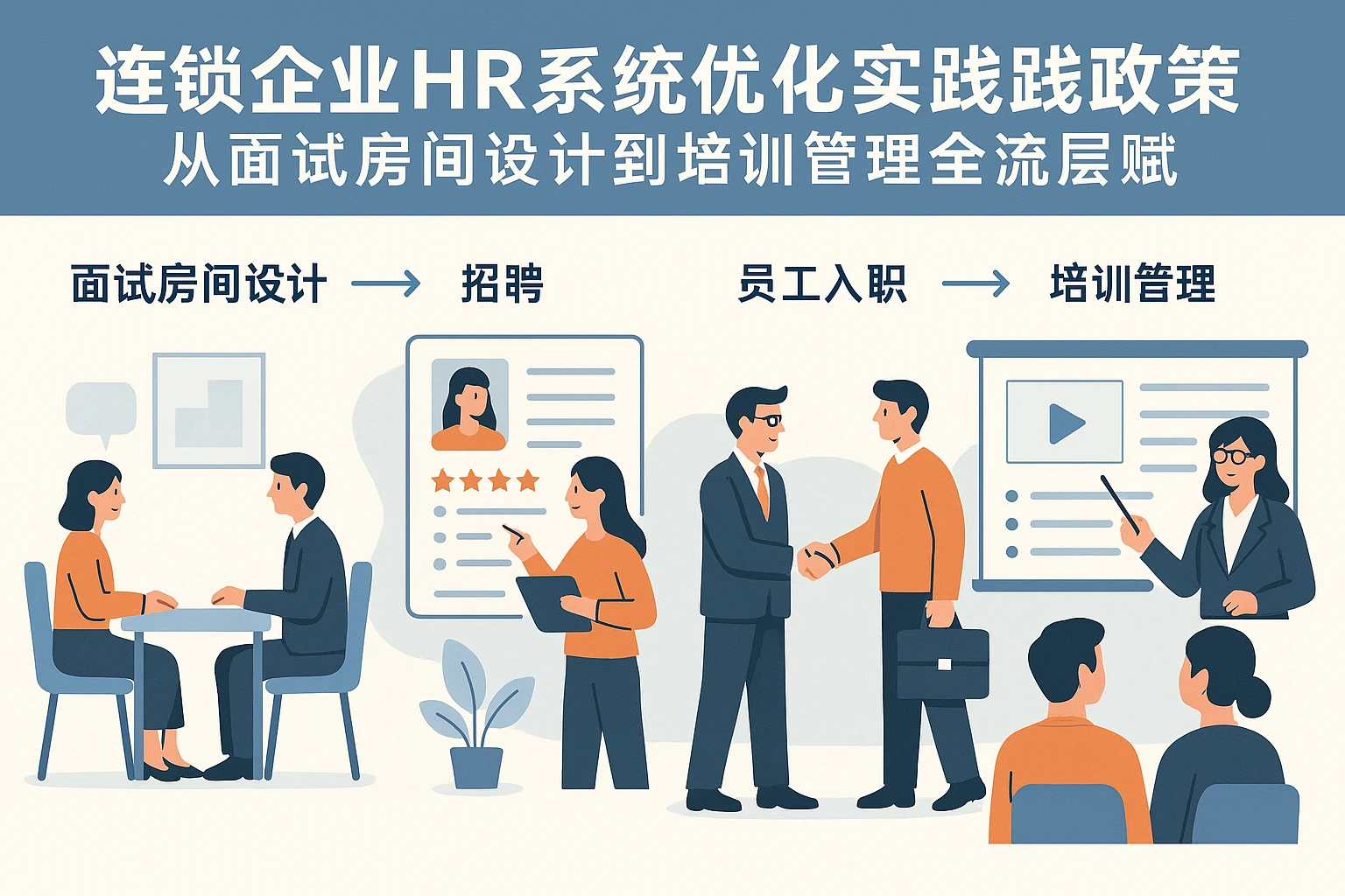 连锁企业HR系统优化实践：从面试房间设计到培训管理的全流程赋能