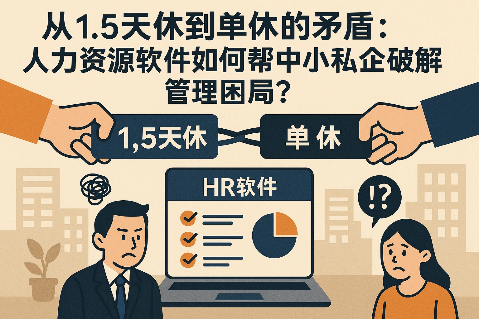 从1.5天休到单休的矛盾：人力资源软件如何帮中小私企破解管理困局？