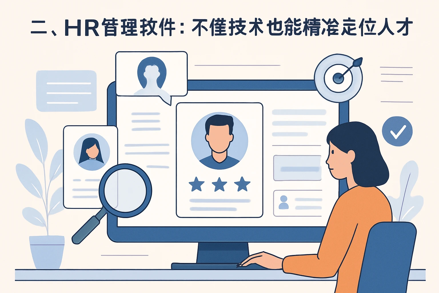 二、HR管理软件：不懂技术也能精准定位人才需求