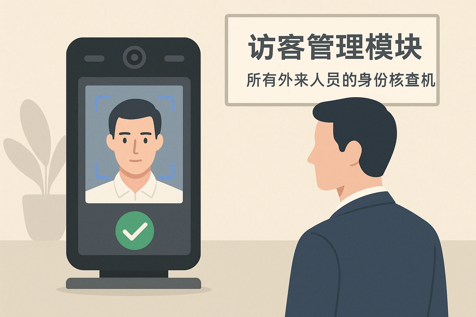 （二）访客管理模块：所有外来人员的“身份核查机”