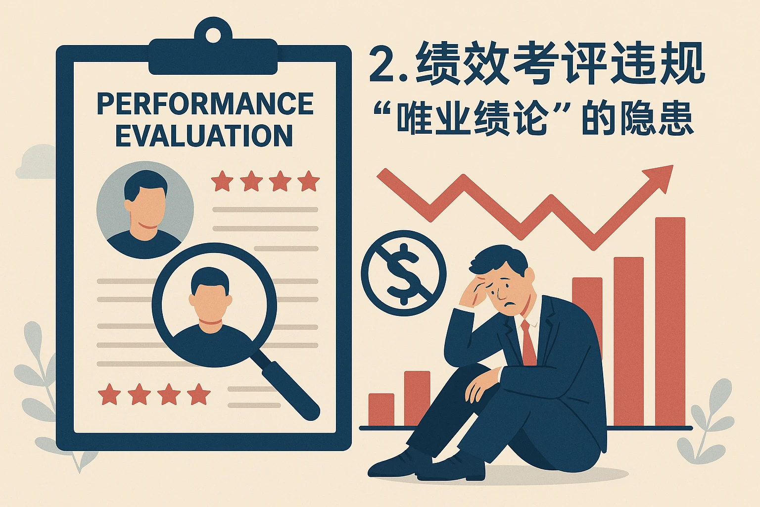 2. 绩效考评违规：“唯业绩论”的隐患