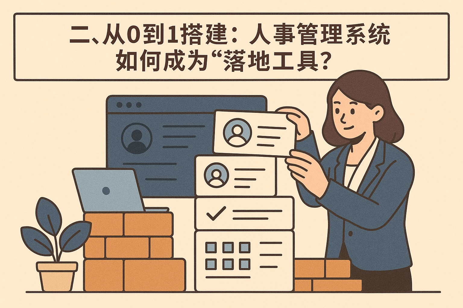 二、从0到1搭建：人事管理系统如何成为“落地工具”？