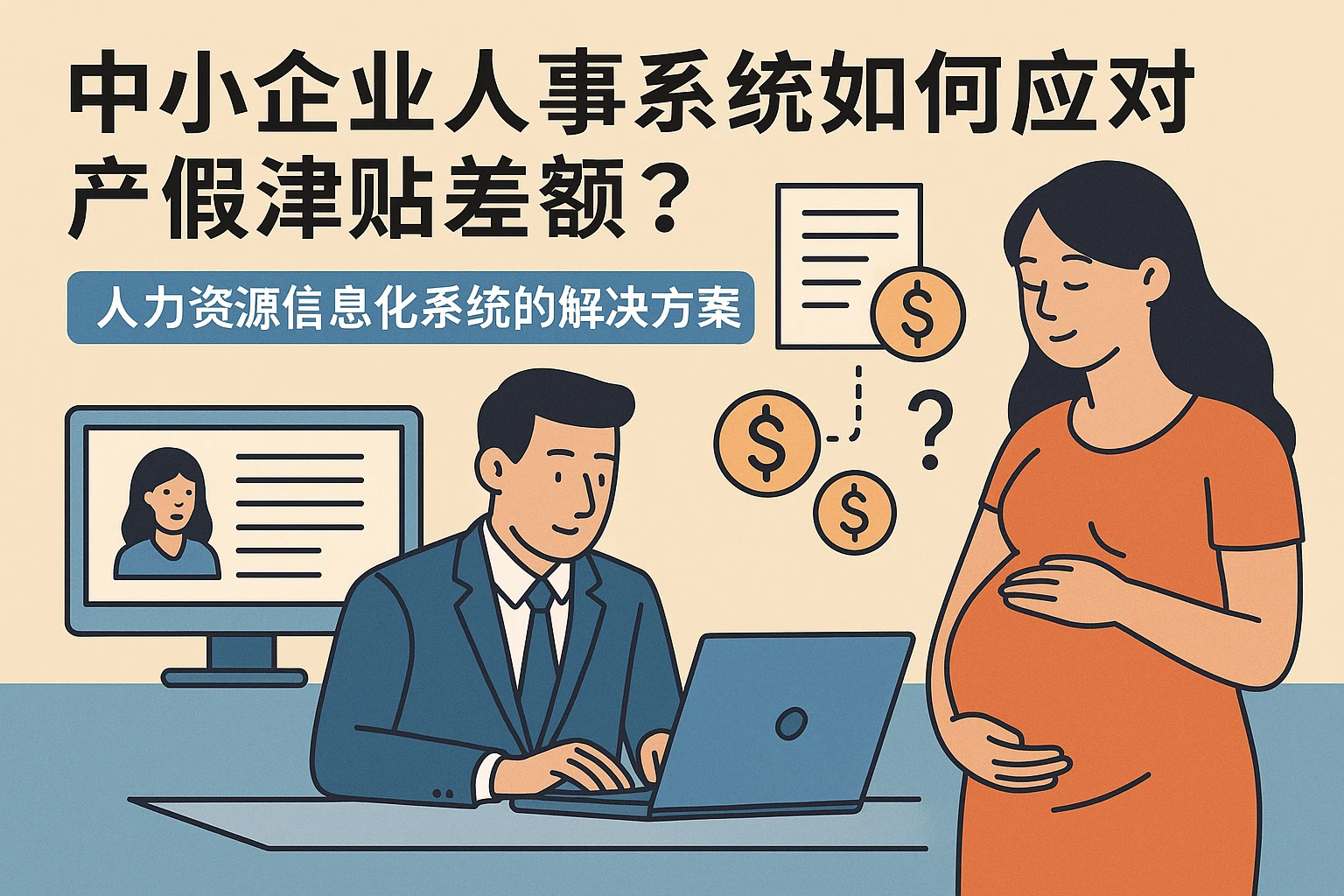 中小企业人事系统如何应对产假津贴差额？人力资源信息化系统的解决方案