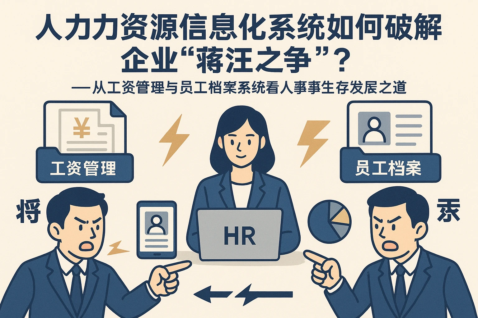 人力资源信息化系统如何破解企业“蒋汪之争”？——从工资管理与员工档案系统看人事生存发展之道