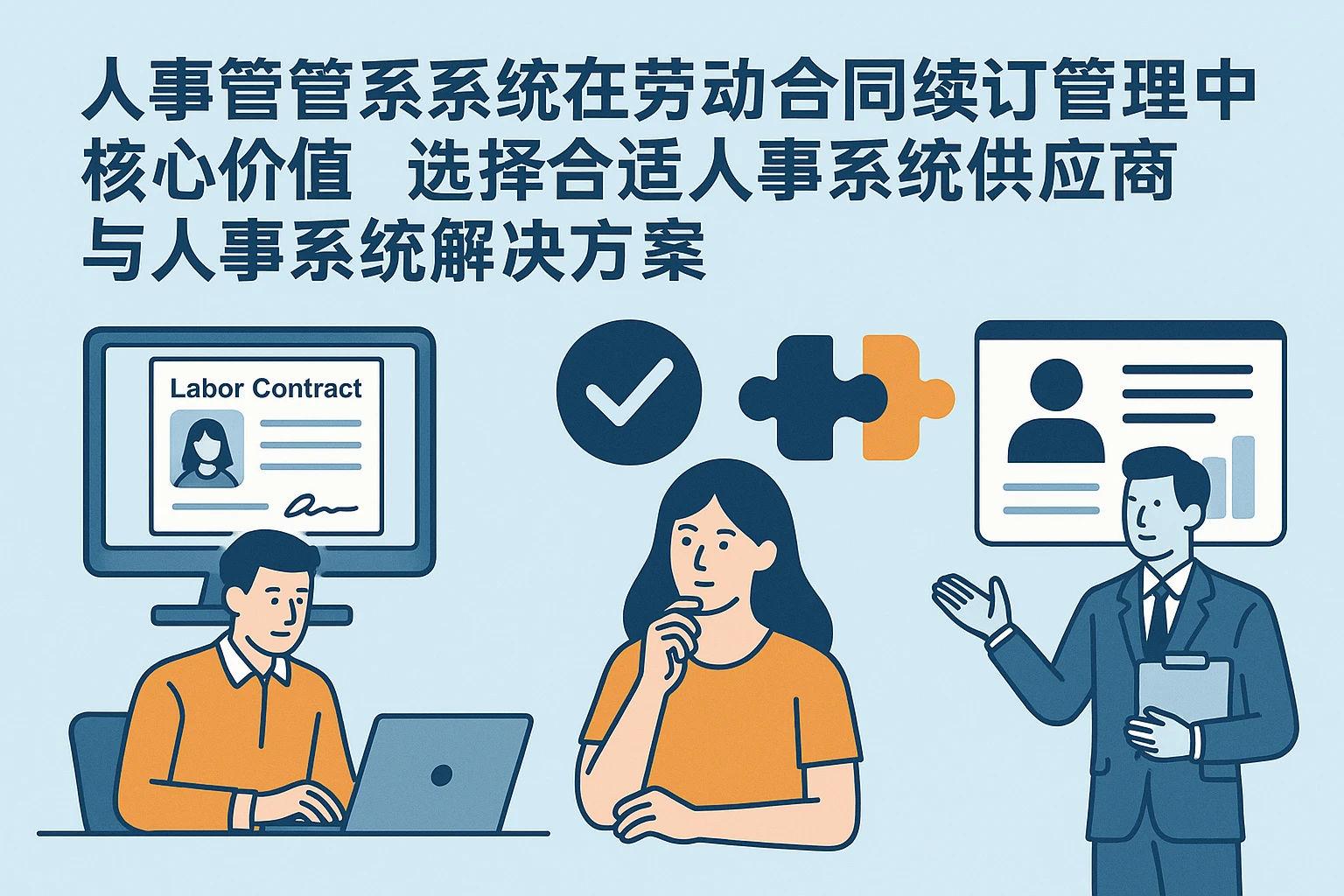 人事管理系统在劳动合同续订管理中的核心价值——选择合适人事系统供应商与人事系统解决方案