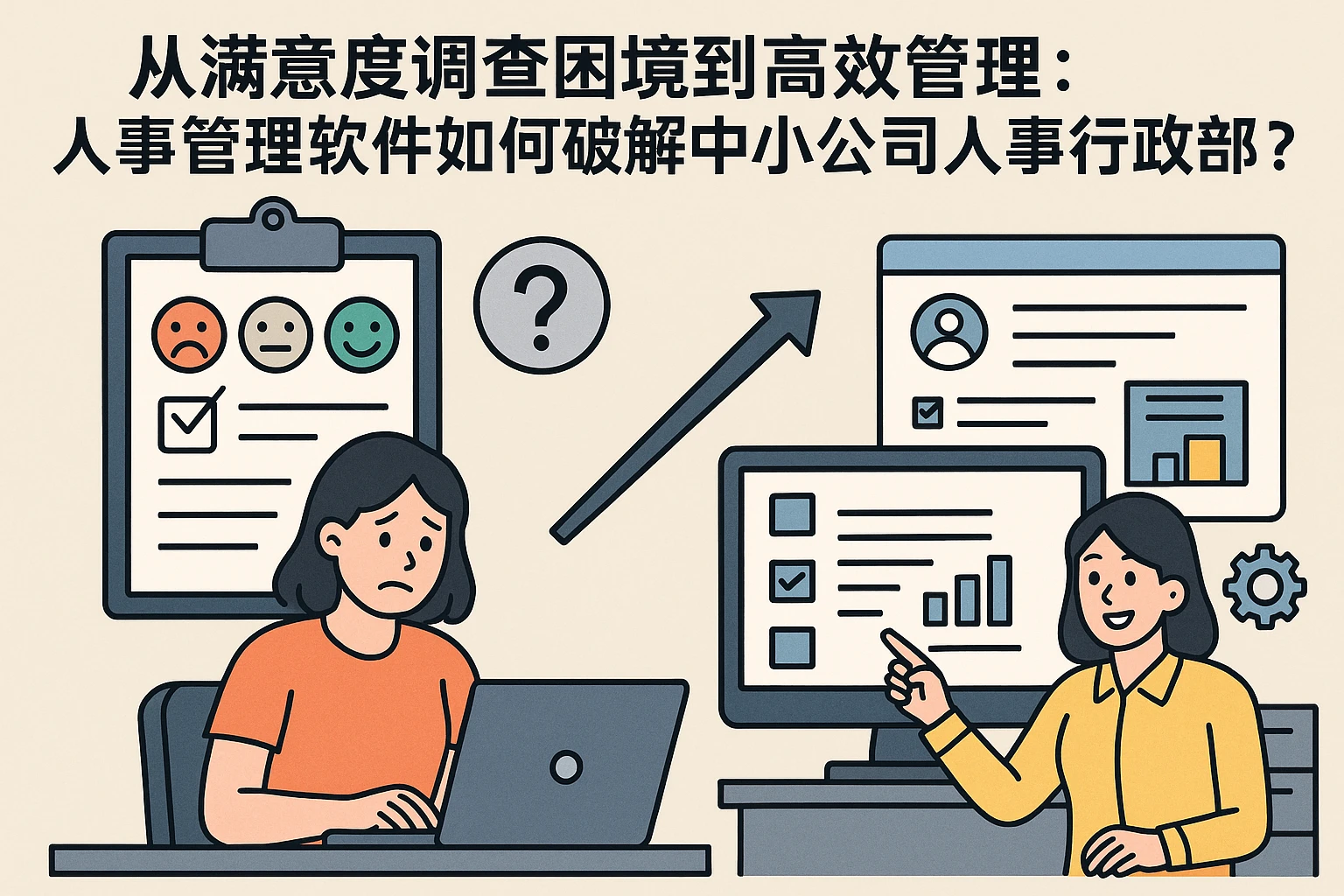 从满意度调查困境到高效管理：人事管理软件如何破解中小公司人事行政部的尴尬？