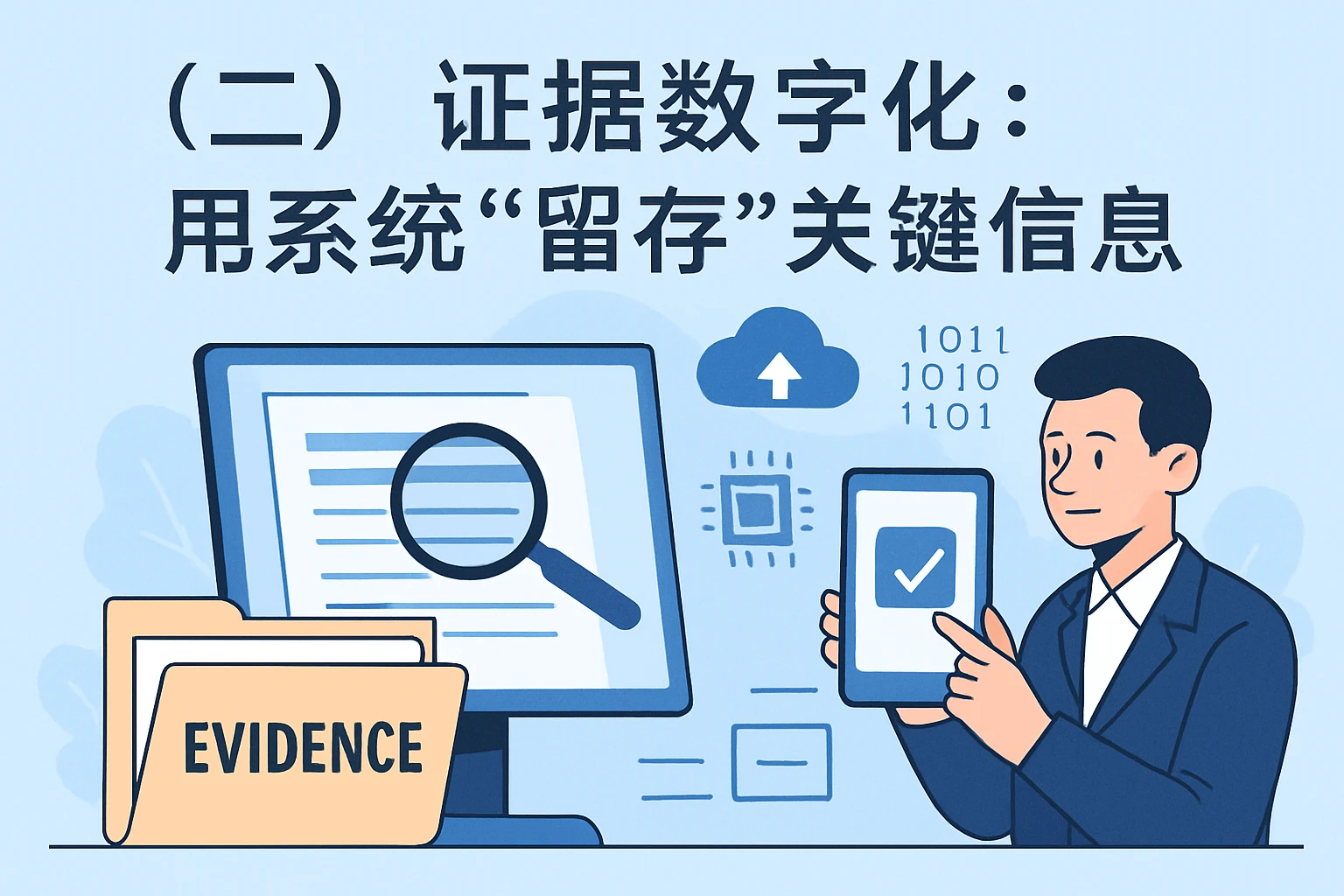 （二）证据数字化：用系统“留存”关键信息