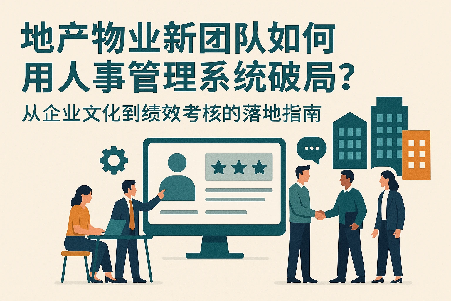 地产物业新团队如何用人事管理系统破局？从企业文化到绩效考核的落地指南