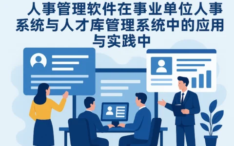 人事管理软件在事业单位人事系统与人才库管理系统中的应用与实践