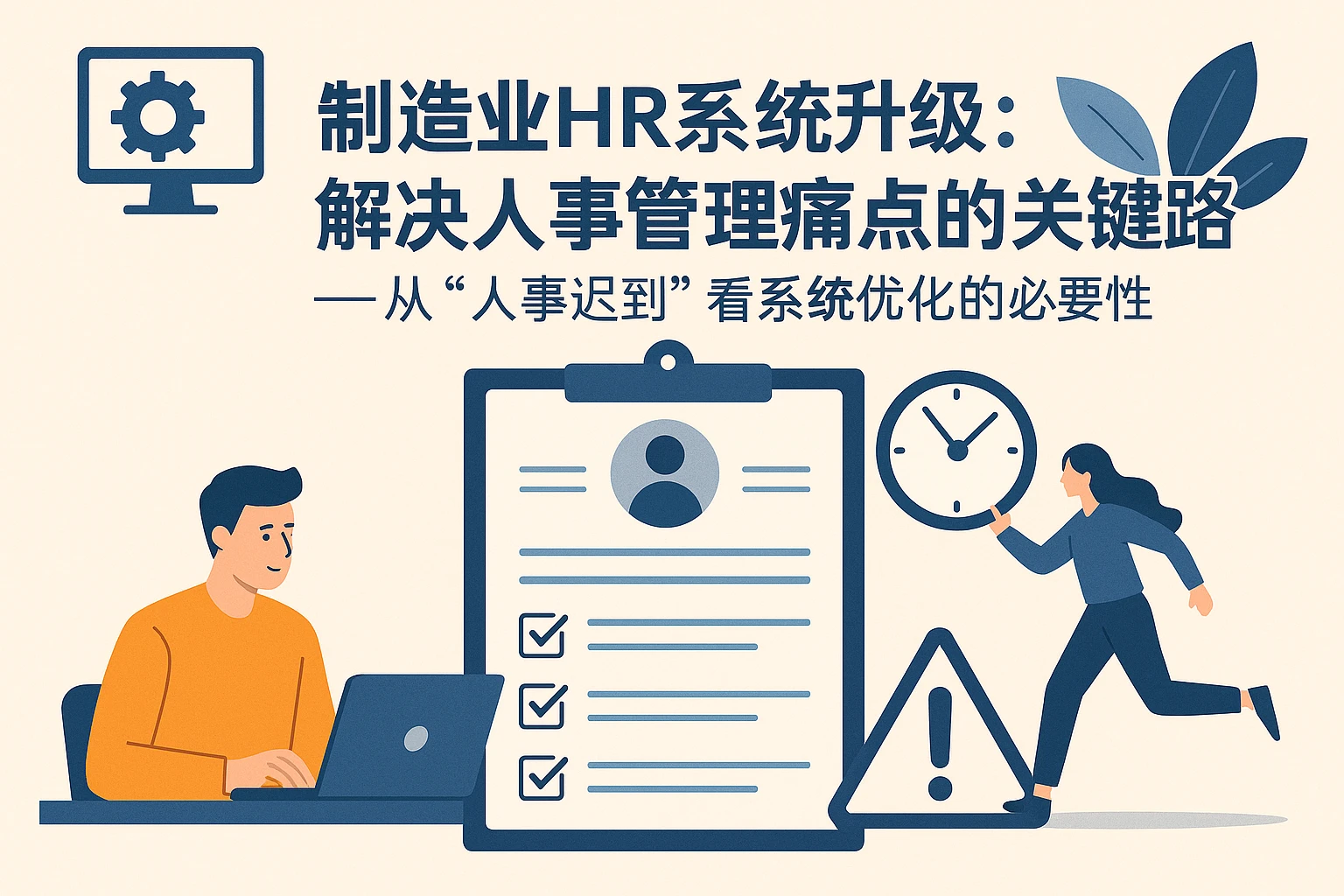 制造业HR系统升级：解决人事管理痛点的关键路径——从“人事迟到”看系统优化的必要性