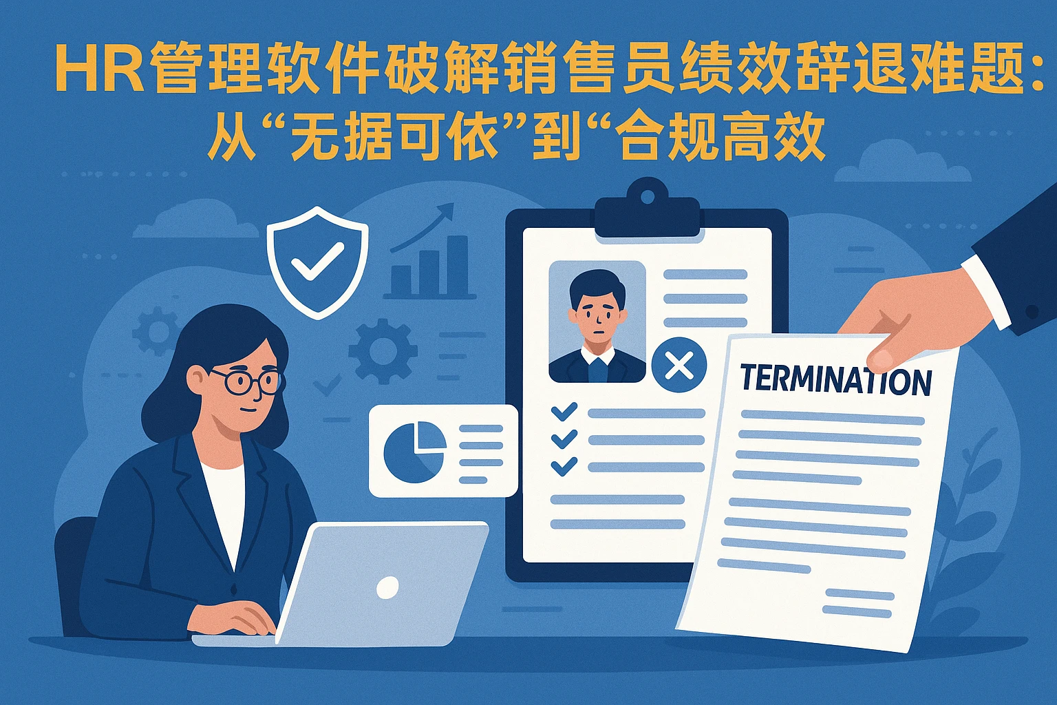 HR管理软件破解销售员绩效辞退难题：从“无据可依”到“合规高效”