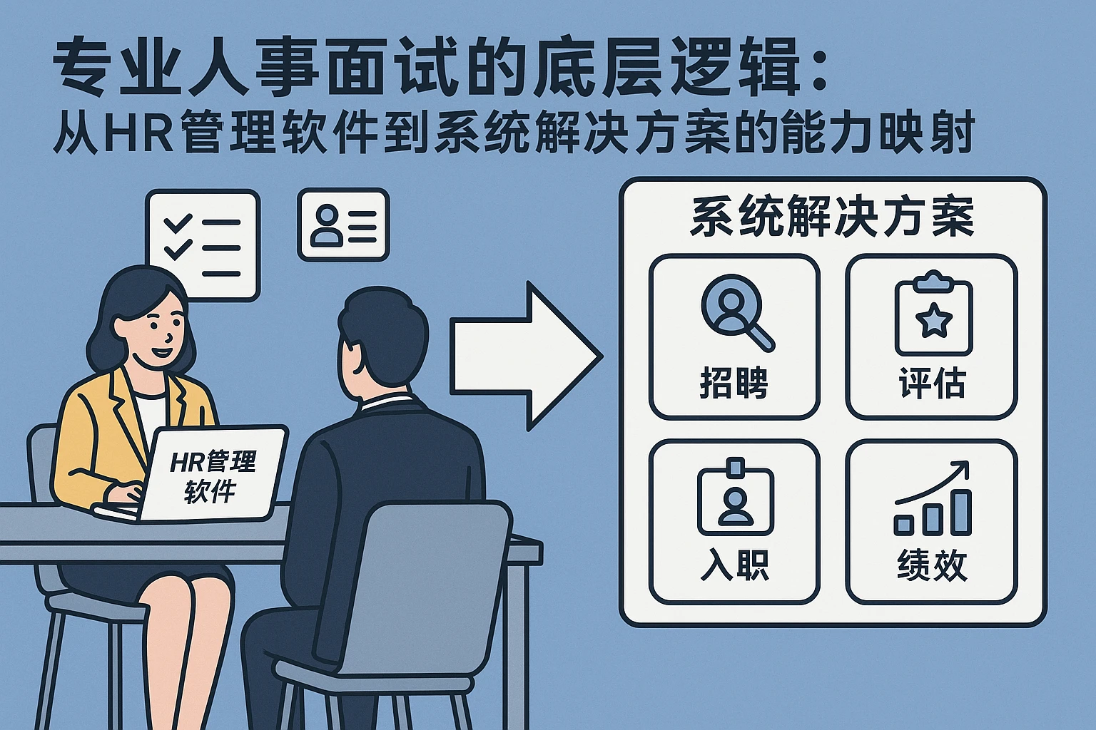 专业人事面试的底层逻辑：从HR管理软件到系统解决方案的能力映射
