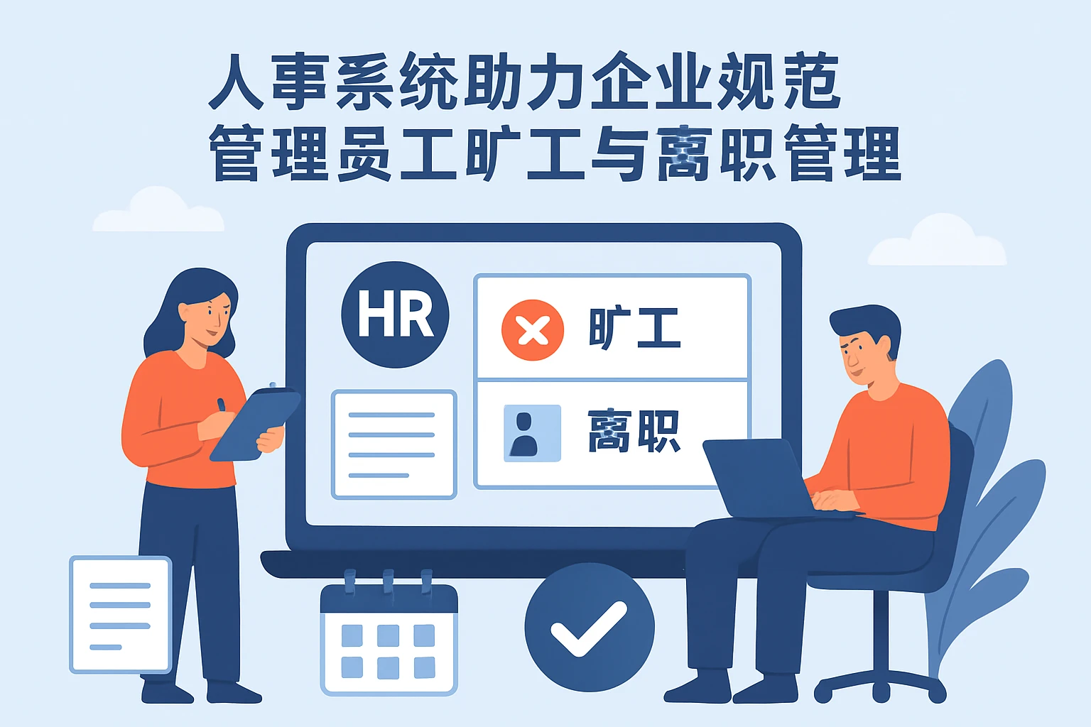 人事系统助力企业规范管理员工旷工与离职管理
