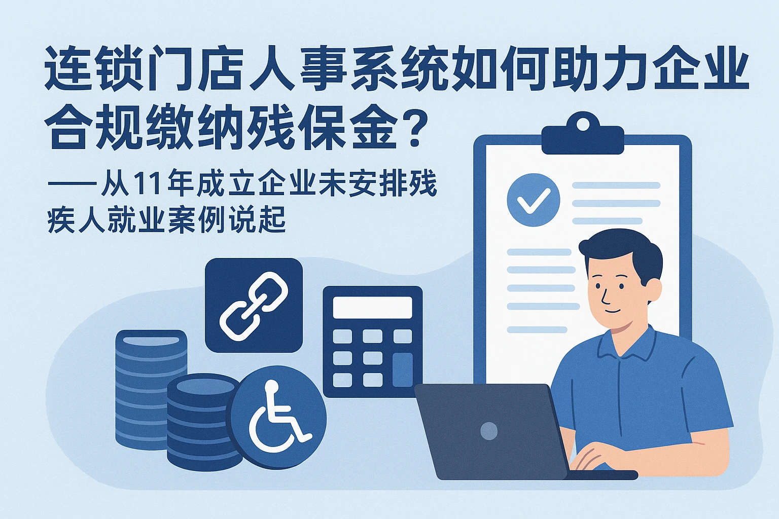 连锁门店人事系统如何助力企业合规缴纳残保金？——从11年成立企业未安排残疾人就业案例说起
