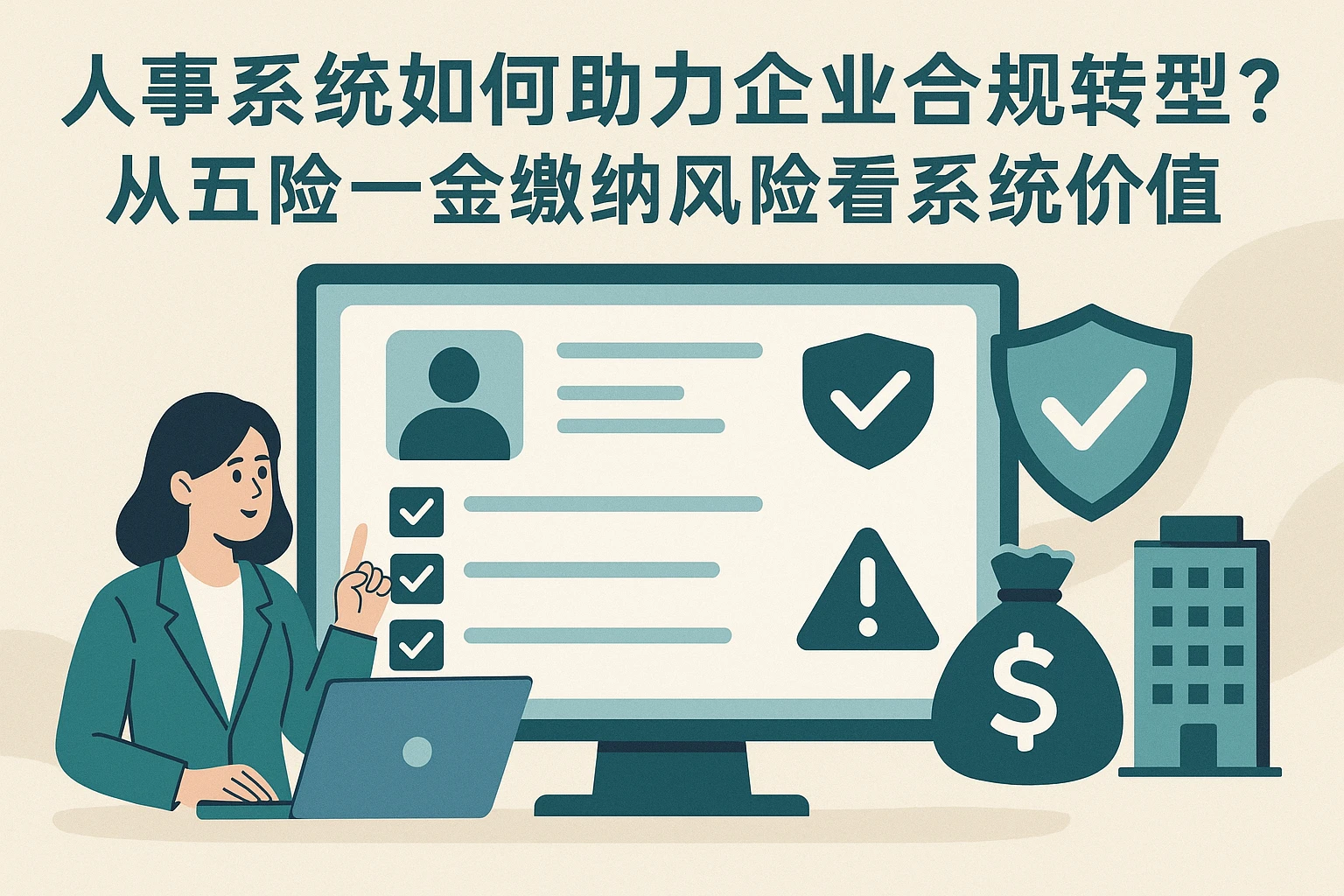 人事系统如何助力企业合规转型？从五险一金缴纳风险看系统价值