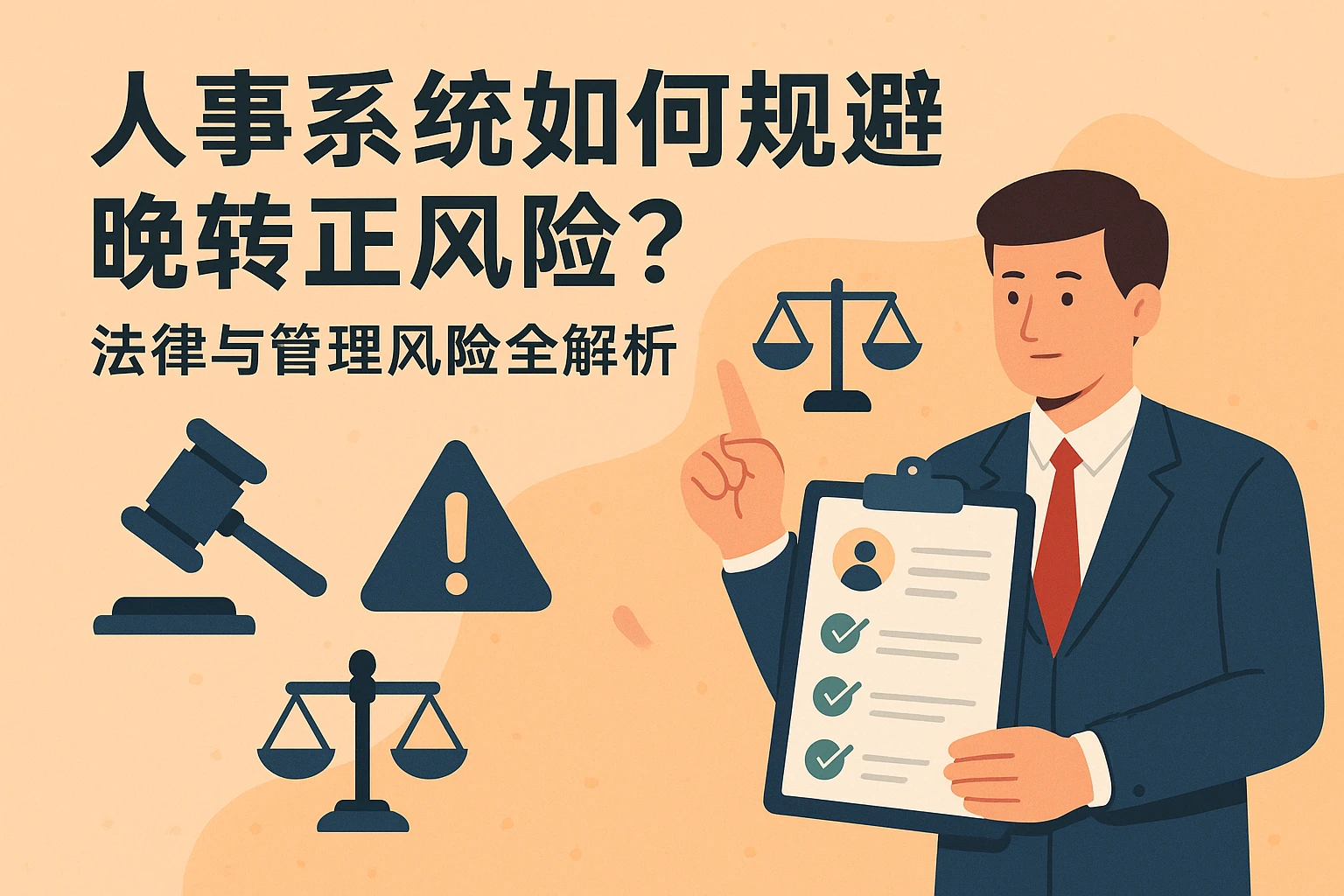 人事系统如何规避晚转正风险？法律与管理风险全解析