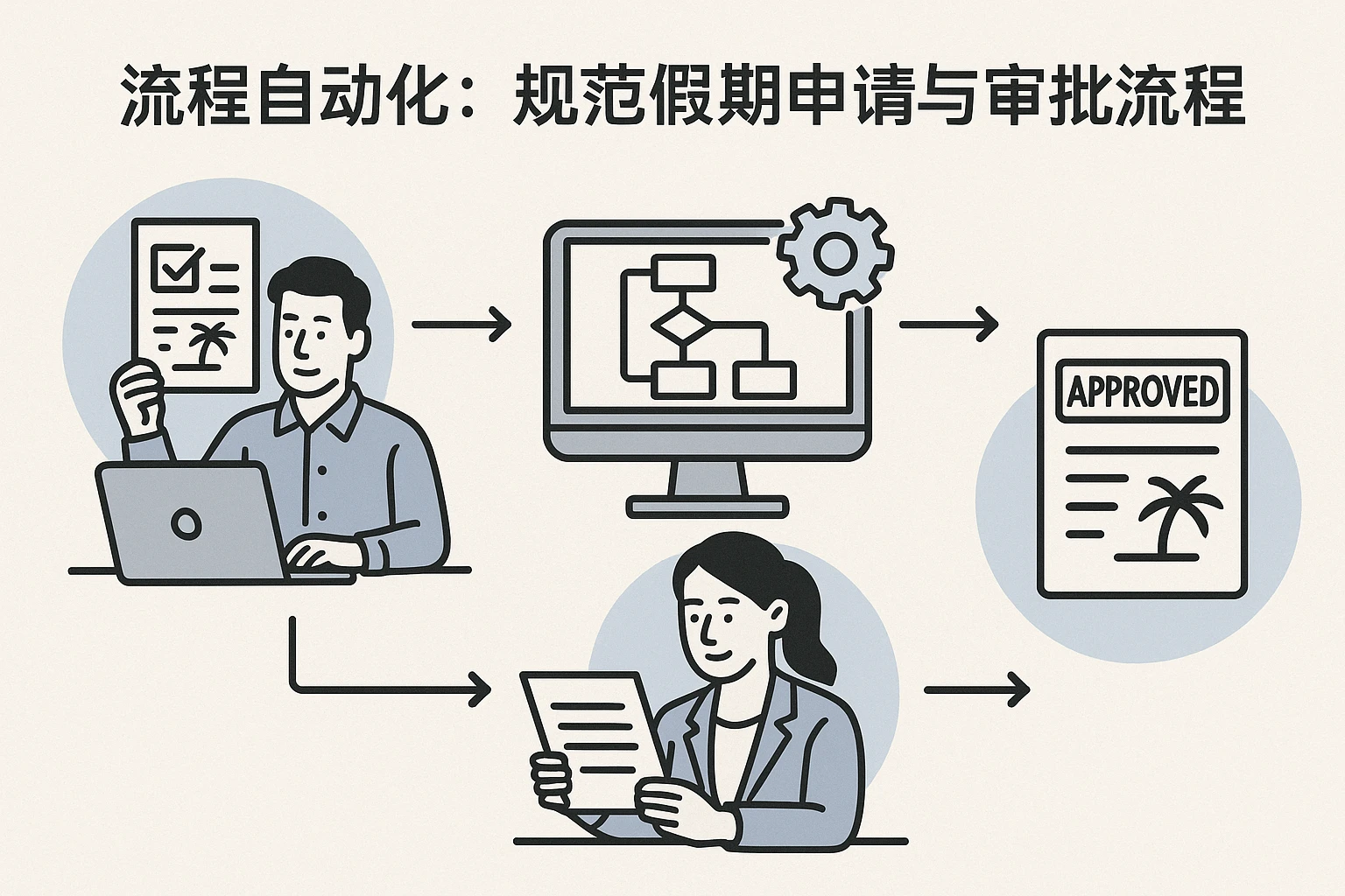2. 流程自动化：规范假期申请与审批流程