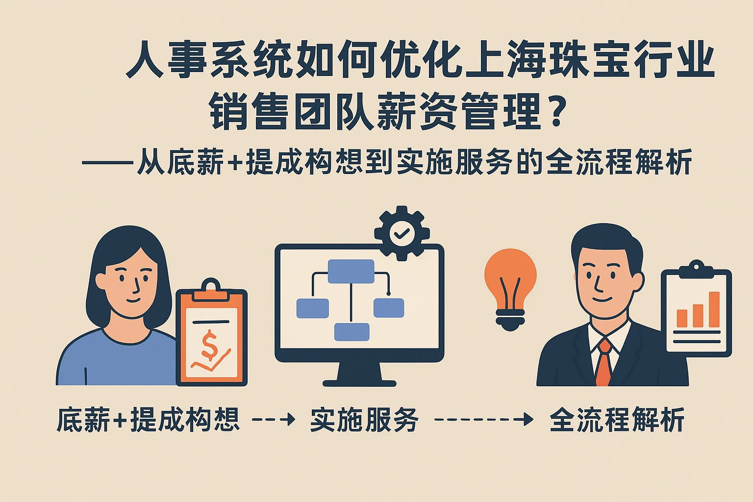 人事系统如何优化上海珠宝行业销售团队薪资管理？——从底薪+提成构想到实施服务的全流程解析