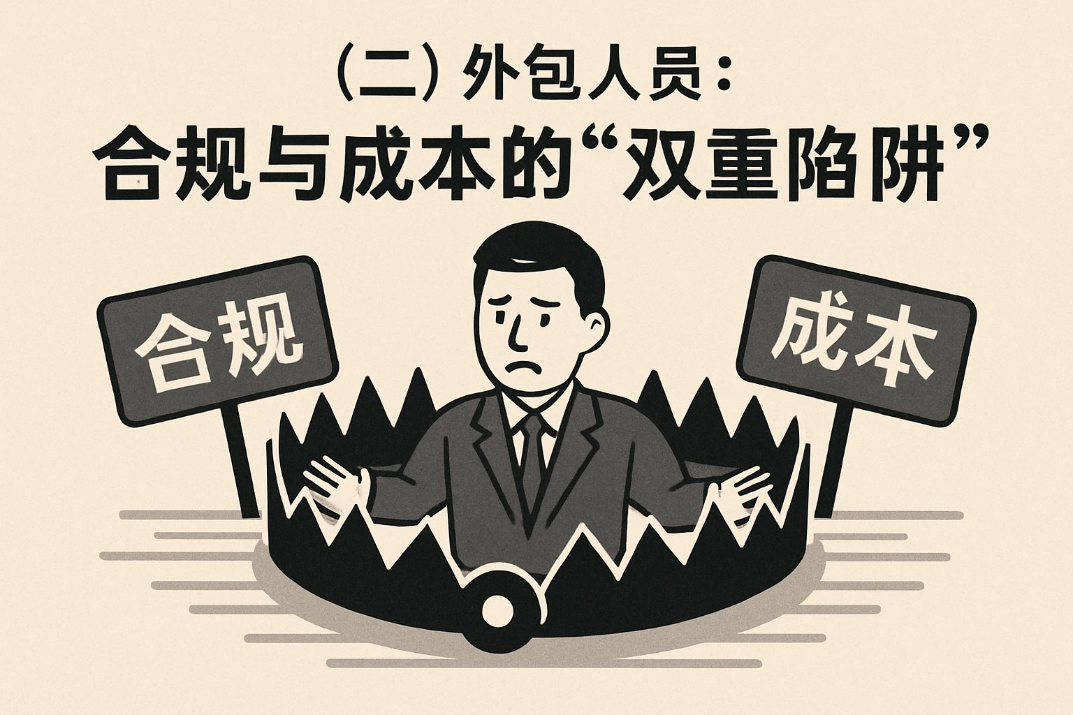 (二)外挂靠人员:合规与成本的“双重陷阱”