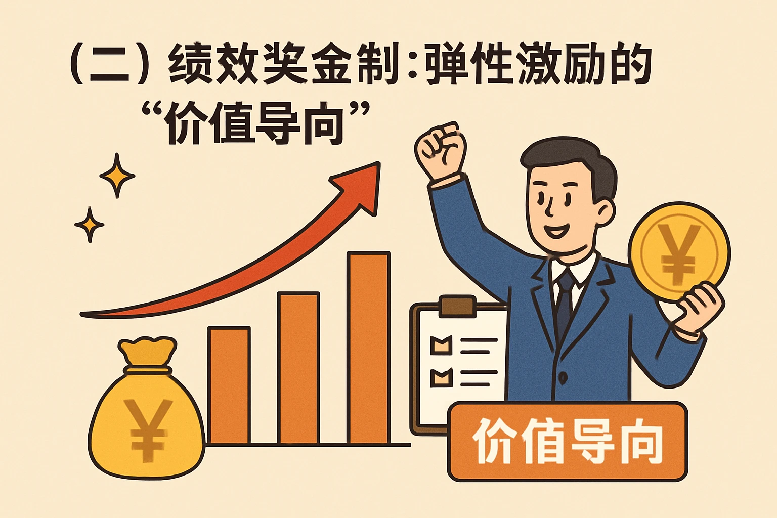 （二）绩效奖金制：弹性激励的“价值导向”