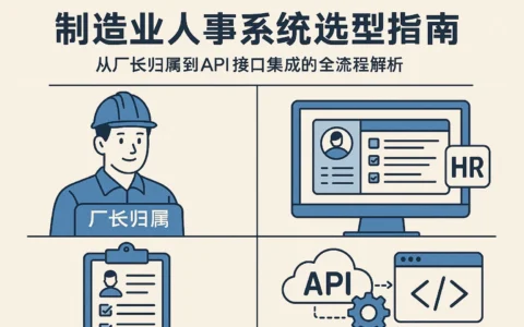 制造业人事系统选型指南：从厂长归属到API接口集成的全流程解析