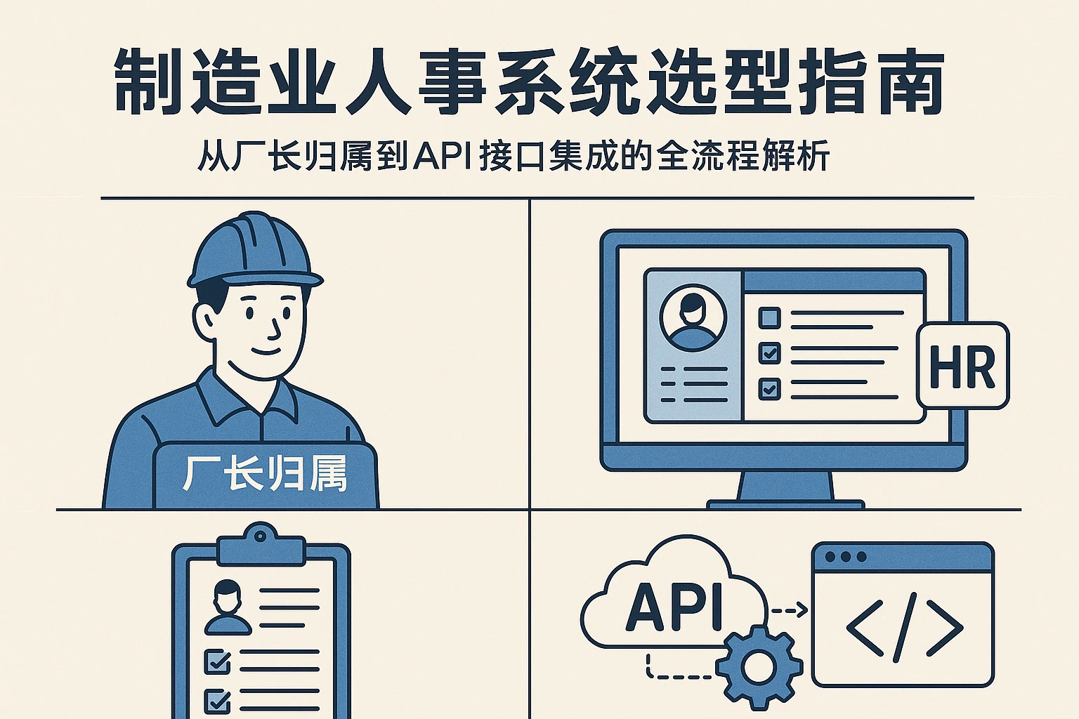 制造业人事系统选型指南：从厂长归属到API接口集成的全流程解析