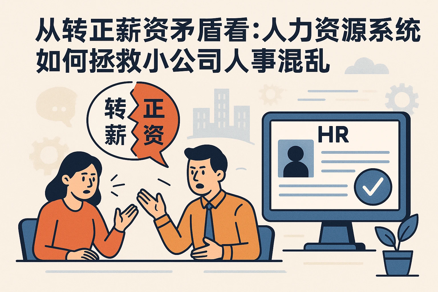 从转正薪资矛盾看：人力资源系统如何拯救小公司人事混乱