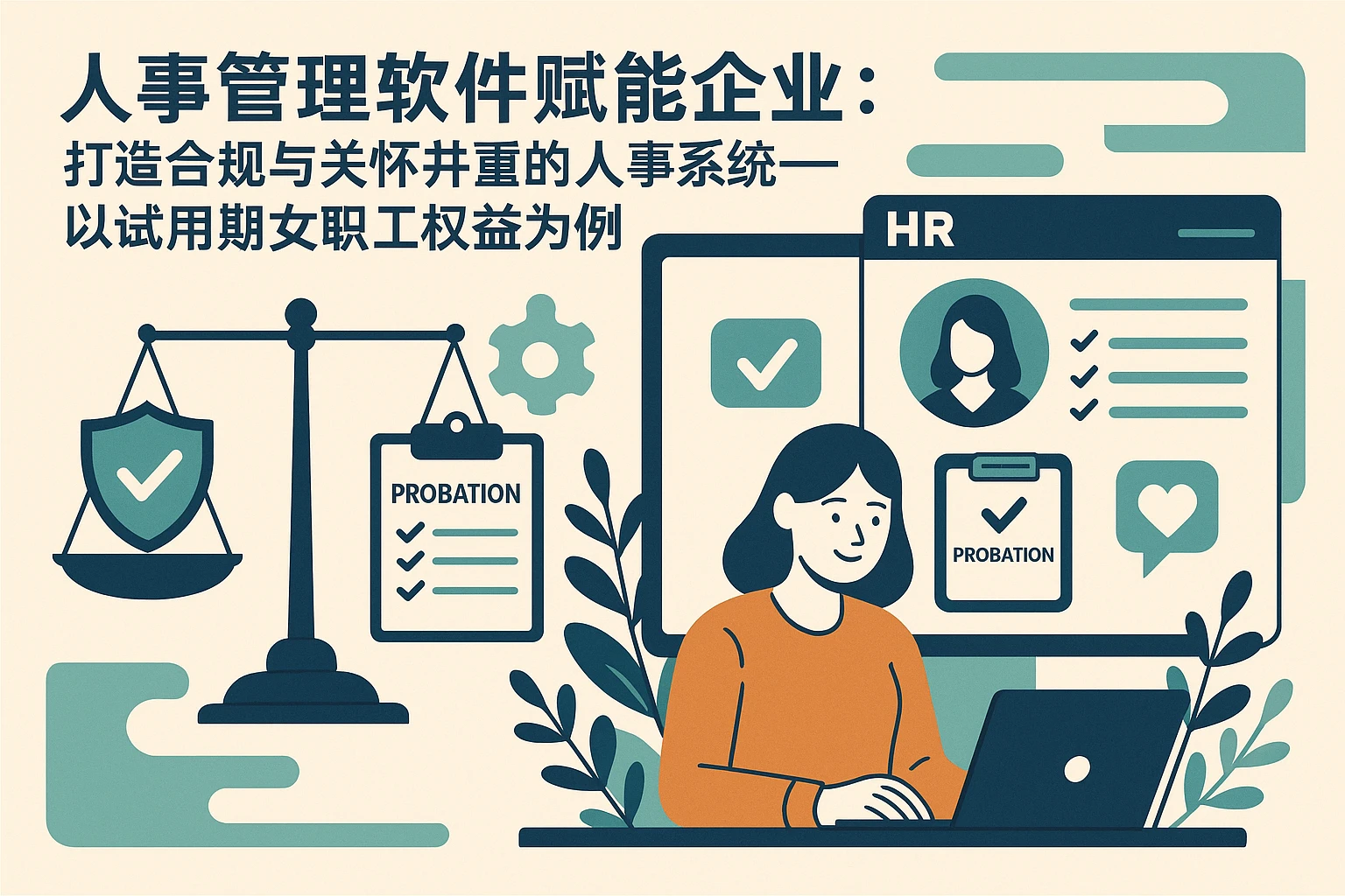 人事管理软件赋能企业：打造合规与关怀并重的人事系统——以试用期女职工权益为例