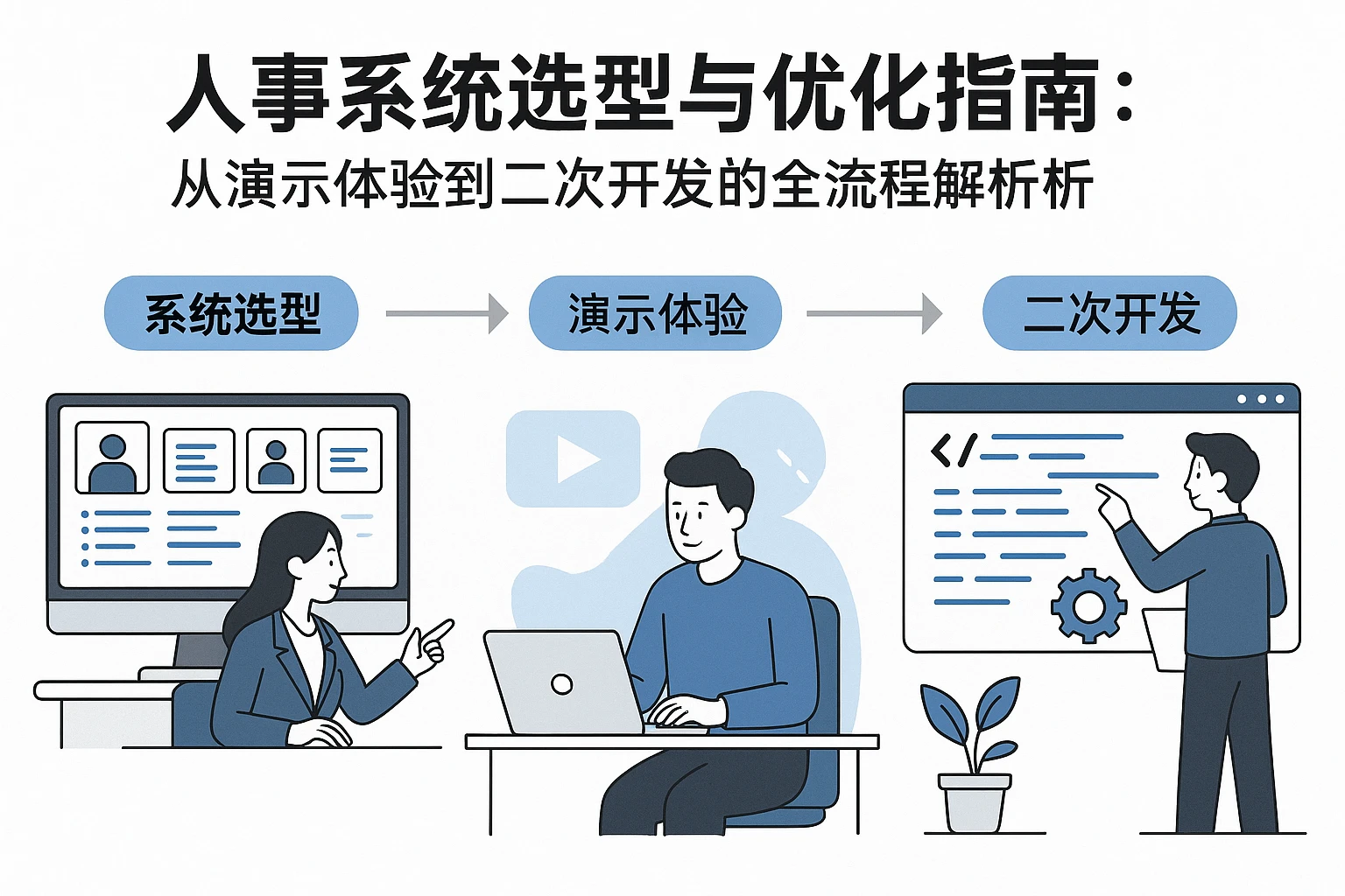 人事系统选型与优化指南：从演示体验到二次开发的全流程解析