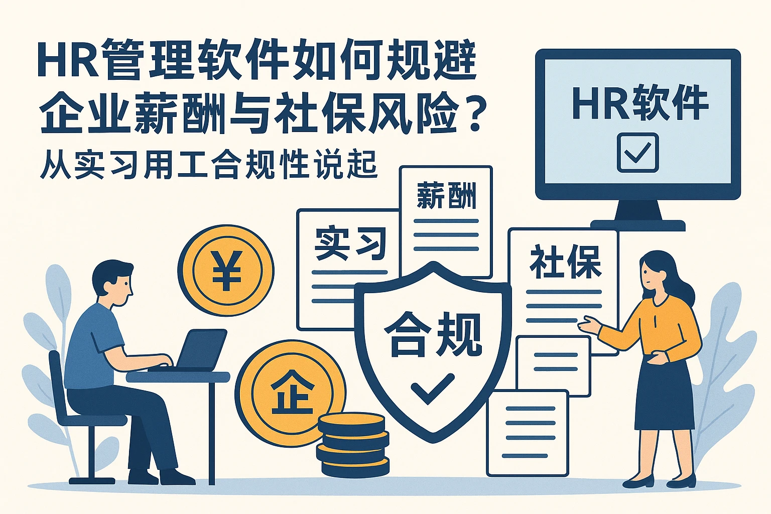 HR管理软件如何规避企业薪酬与社保风险？从实习用工合规性说起