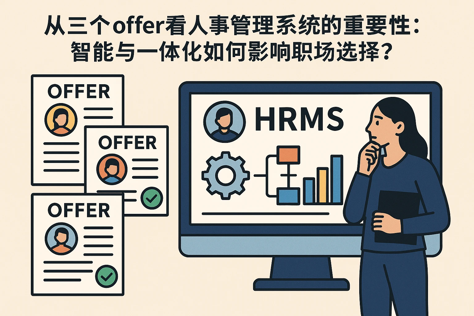 从三个offer看人事管理系统的重要性：智能与一体化如何影响职场选择？