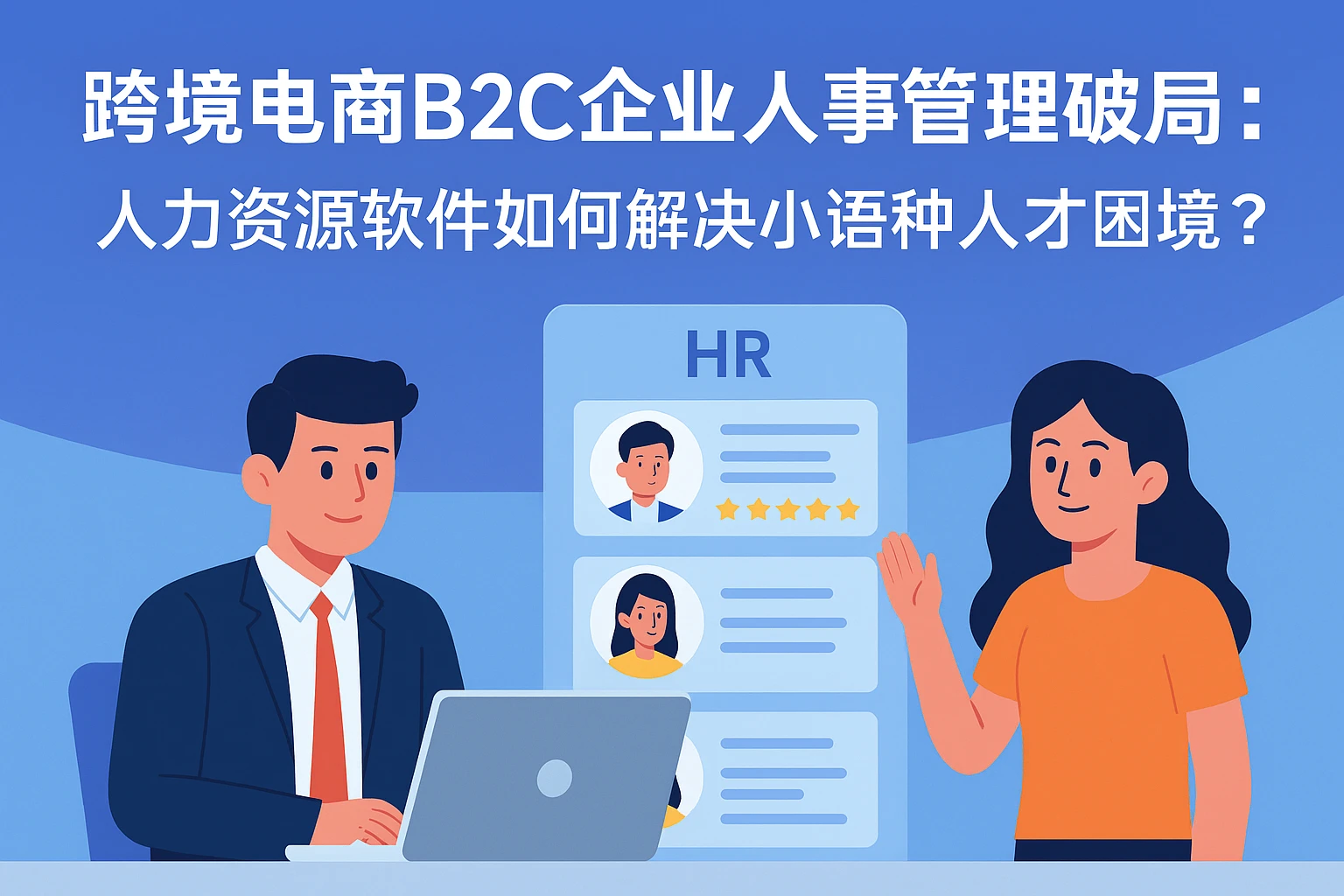 跨境电商B2C企业人事管理破局：人力资源软件如何解决小语种人才困境？