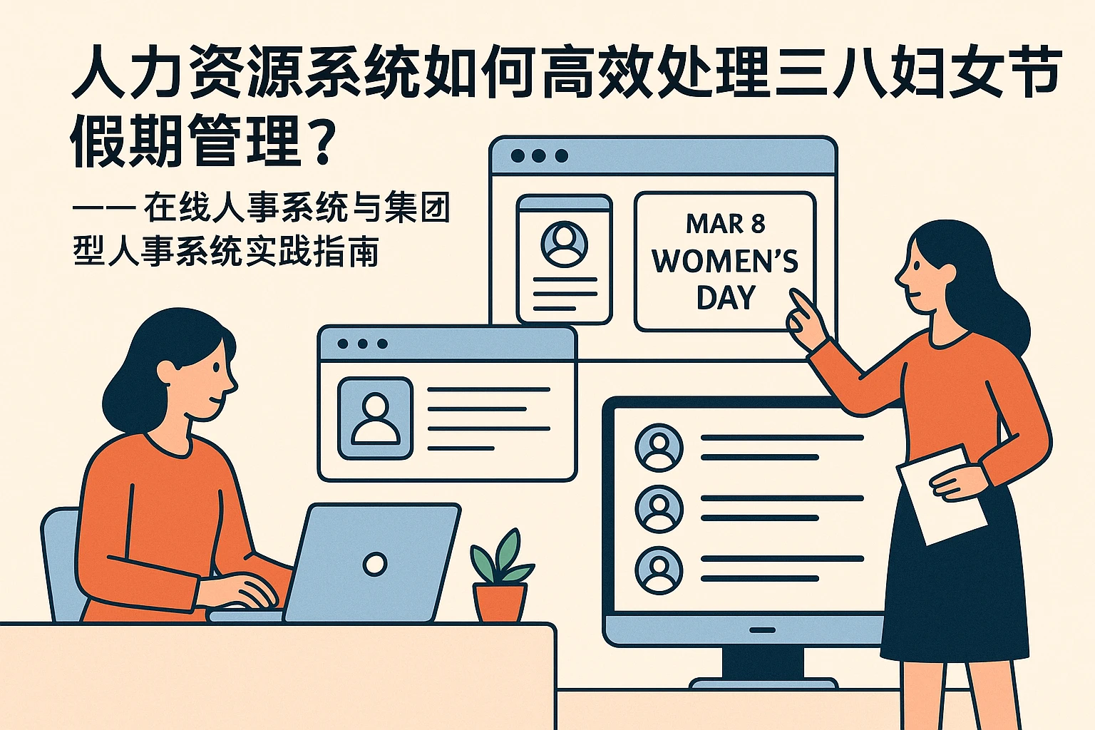 人力资源系统如何高效处理三八妇女节假期管理？——在线人事系统与集团型人事系统的实践指南