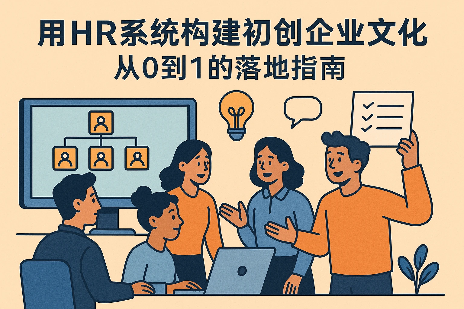 用HR系统构建初创企业企业文化：从0到1的落地指南