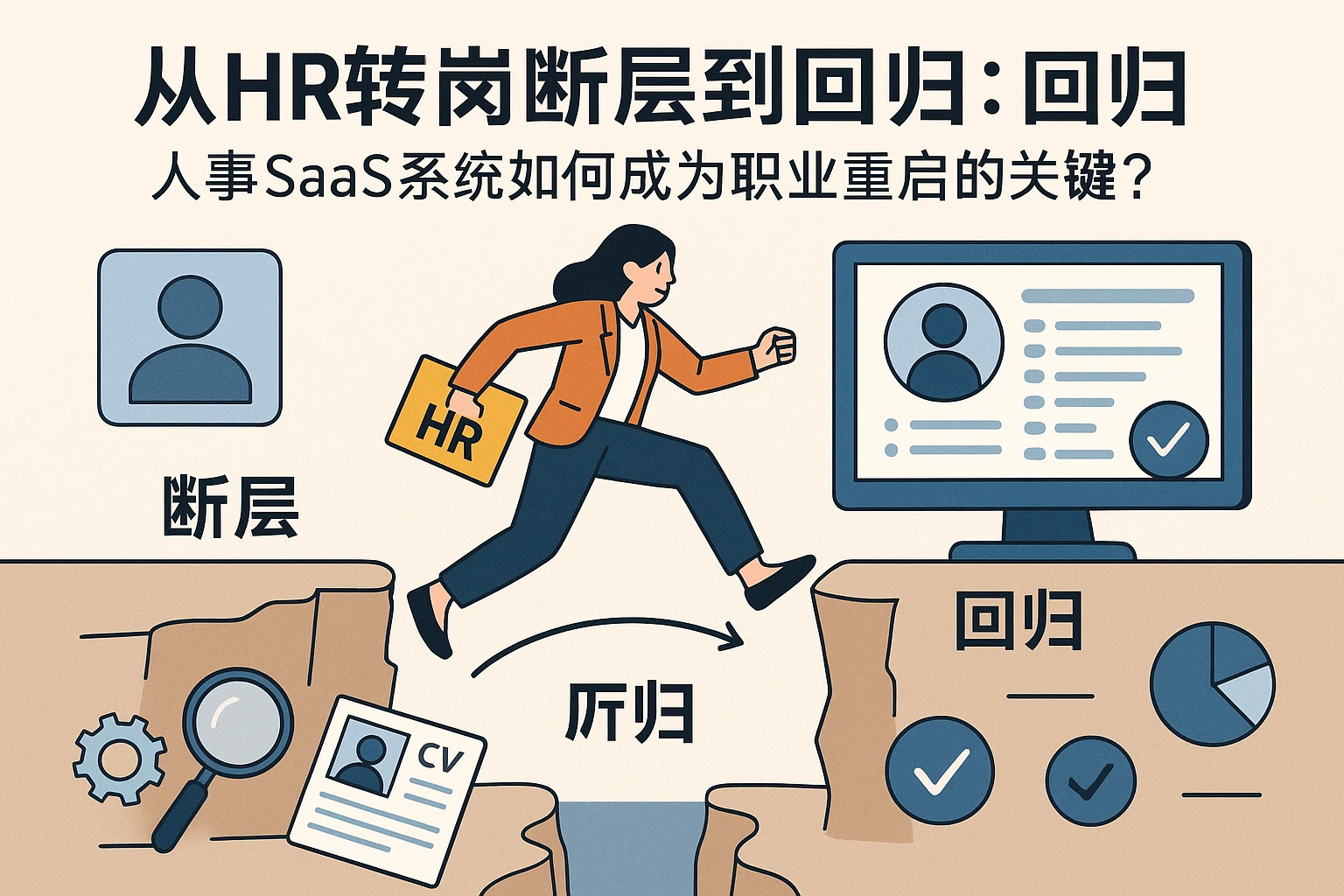 从HR转岗断层到回归：人事SaaS系统如何成为职业重启的关键？