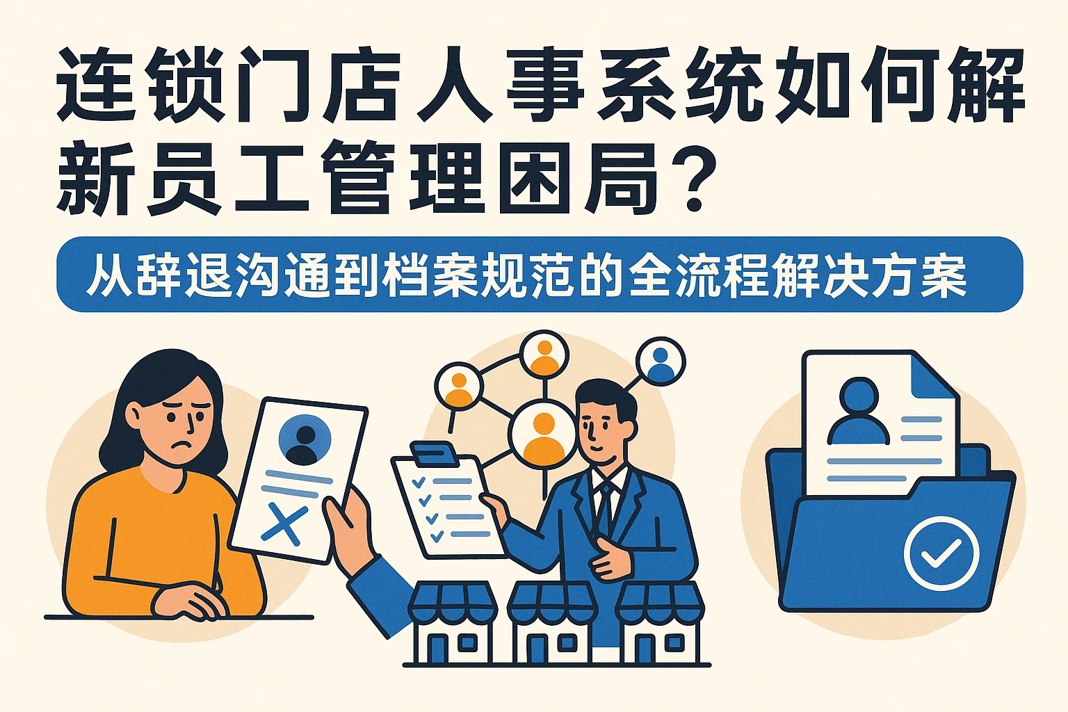 连锁门店人事系统如何破解新员工管理困局？从辞退沟通到档案规范的全流程解决方案