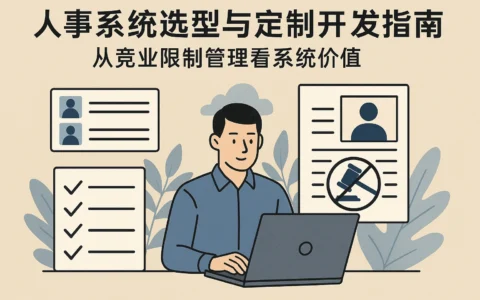 人事系统选型与定制开发指南：从竞业限制管理看系统价值