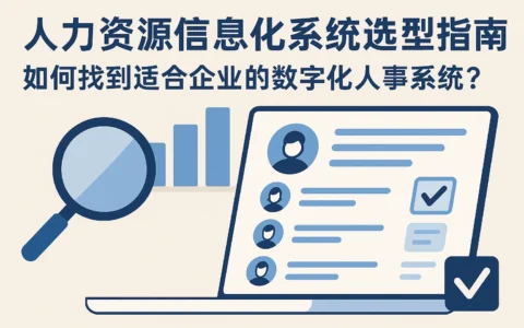 人力资源信息化系统选型指南：如何找到适合企业的数字化人事系统？