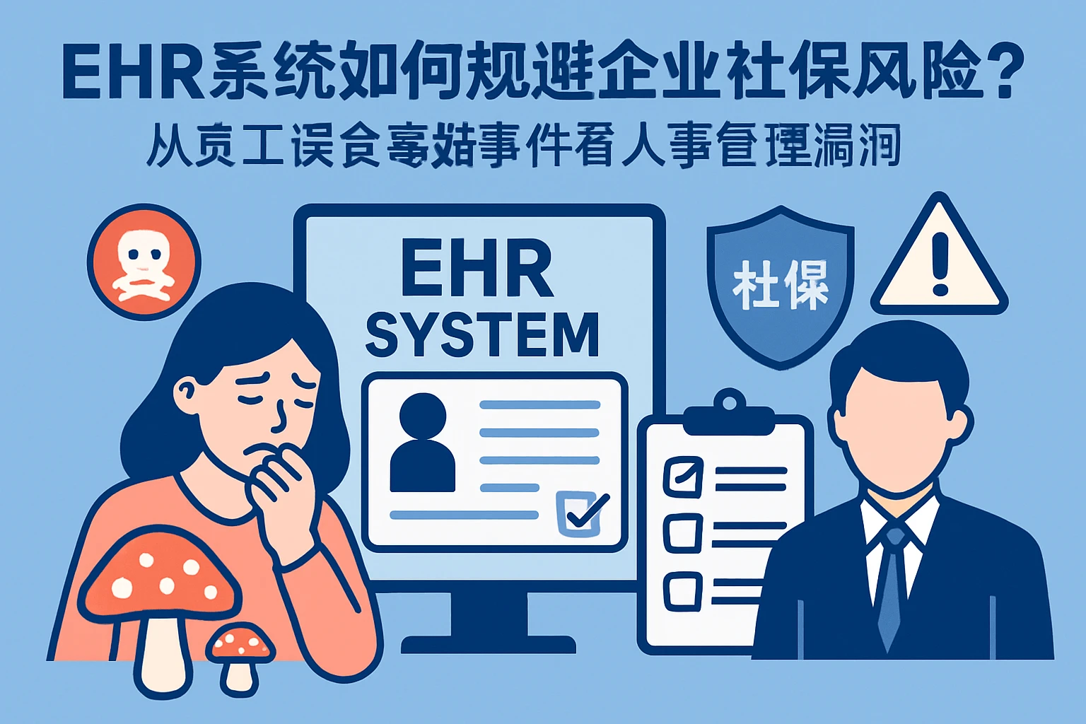 EHR系统如何规避企业社保风险？从员工误食毒菇事件看人事管理漏洞