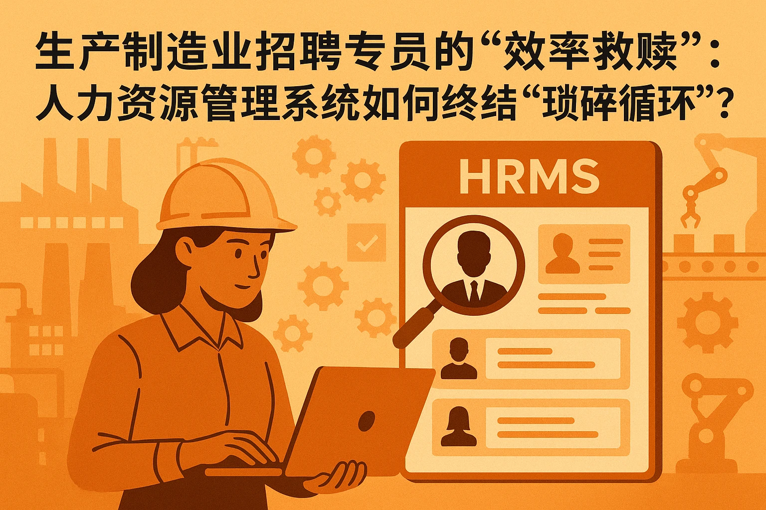 生产制造业招聘专员的“效率救赎”：人力资源管理系统如何终结“琐碎循环”？