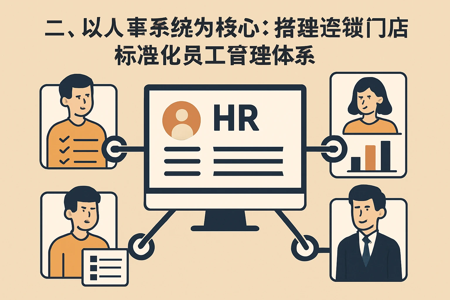 二、以人事系统为核心：搭建连锁门店标准化员工管理体系