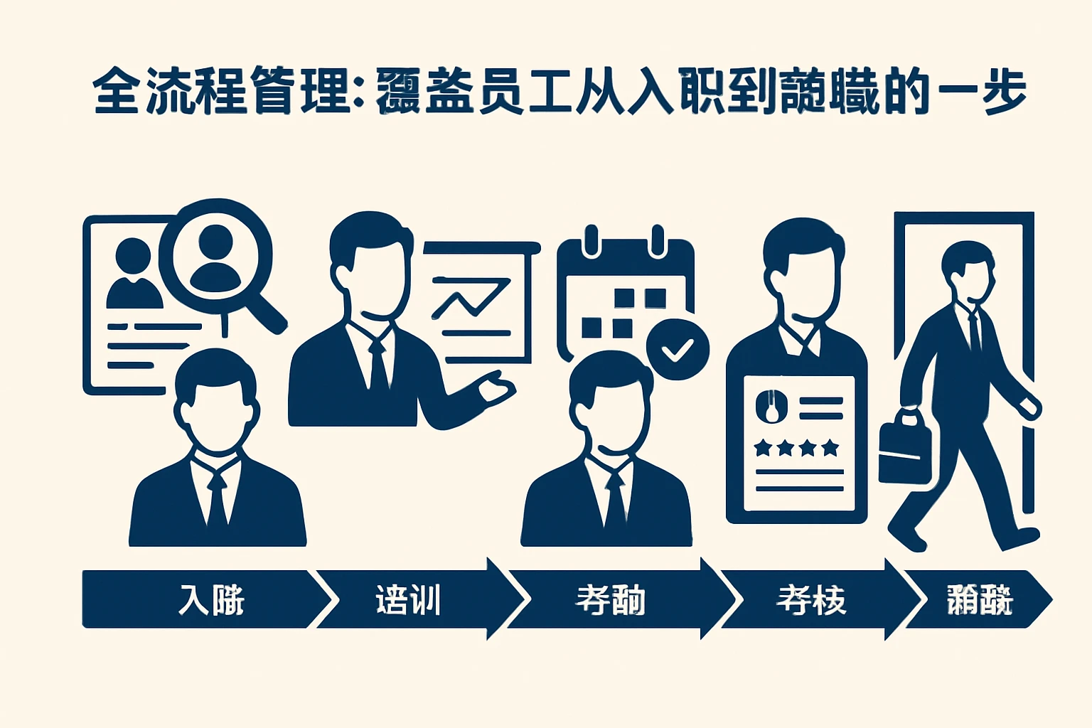 2. 全流程管理：覆盖员工从入职到离职的每一步