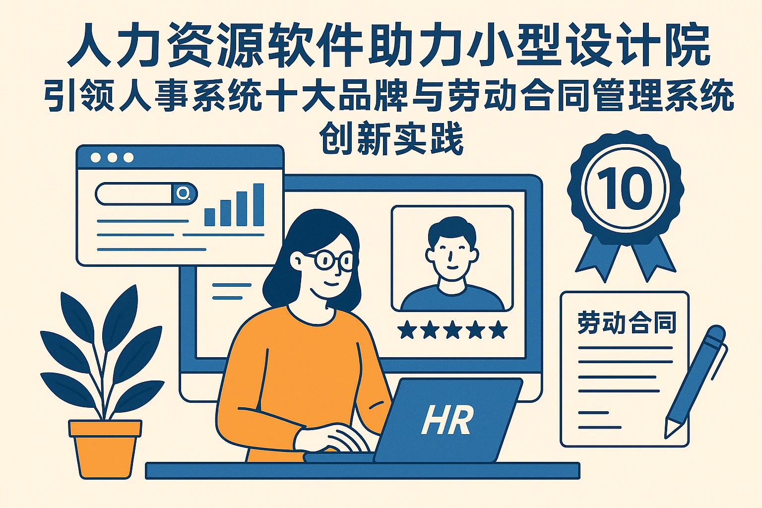 人力资源软件助力小型设计院，引领人事系统十大品牌与劳动合同管理系统创新实践