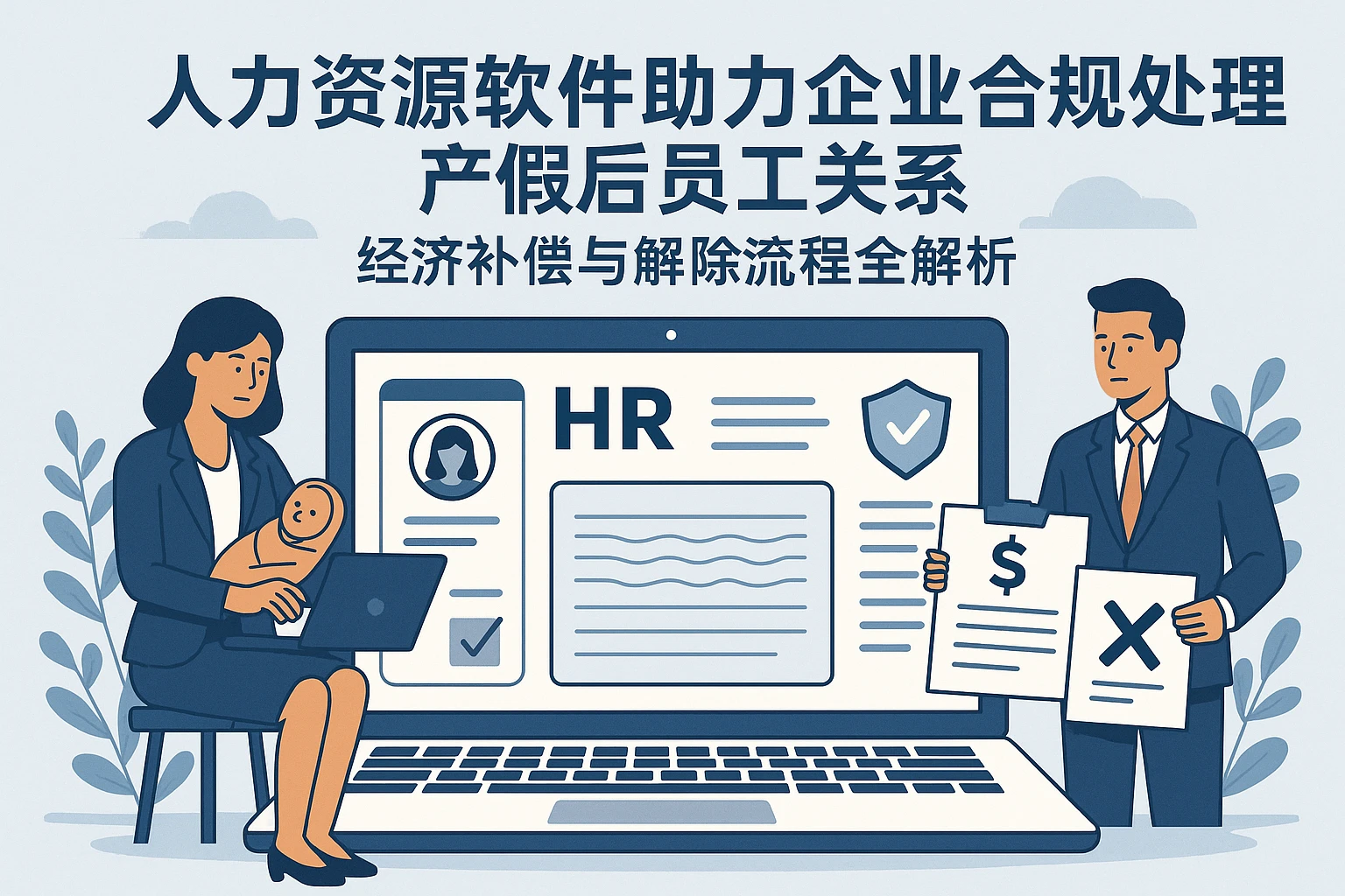人力资源软件助力企业合规处理产假后员工关系：经济补偿与解除流程全解析