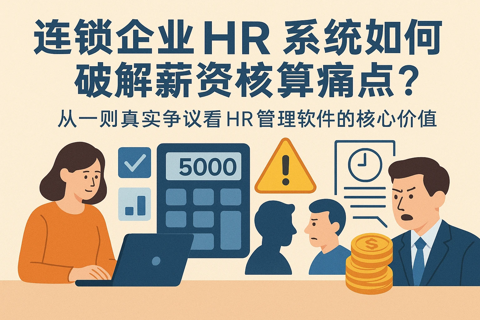 连锁企业HR系统如何破解薪资核算痛点？从一则真实争议看HR管理软件的核心价值