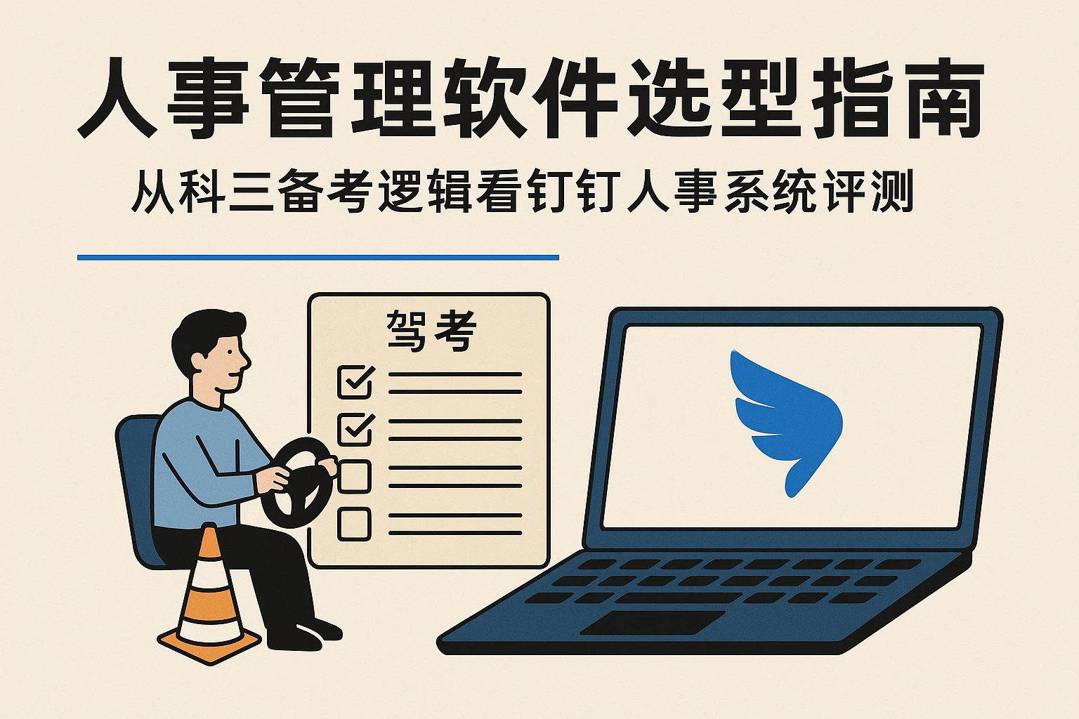 人事管理软件选型指南：从科三备考逻辑看钉钉人事系统评测